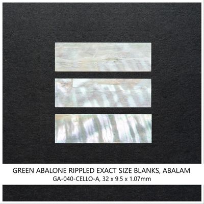 Exact Size Blanks: Green Abalone Rippled, Laminated