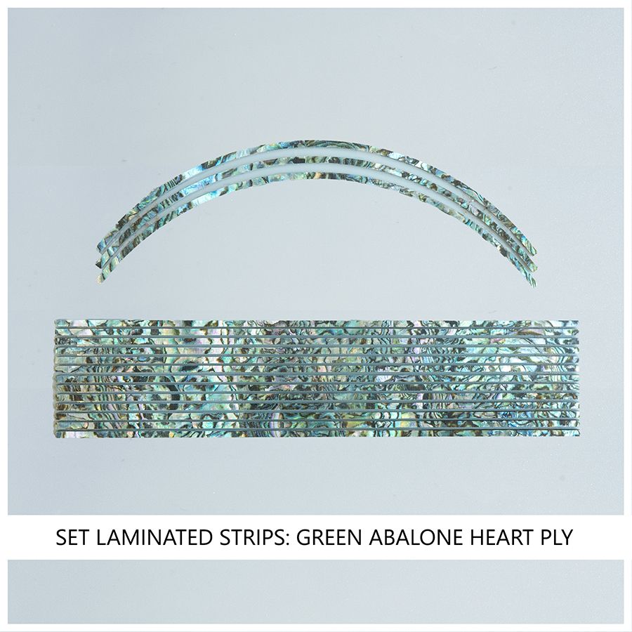 Laminated Strip Set: Green Heart Laminated Strip Set: Green Heart