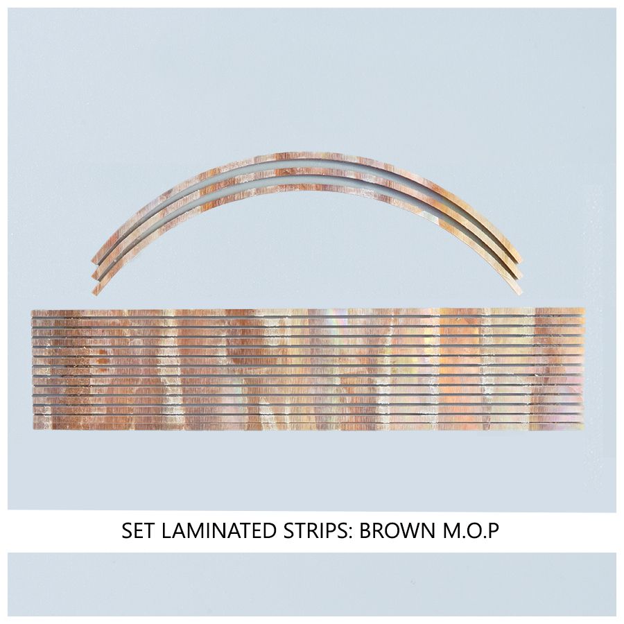 Laminated Strip Set: Brown MOP