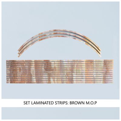 Laminated Strip Set: Brown MOP