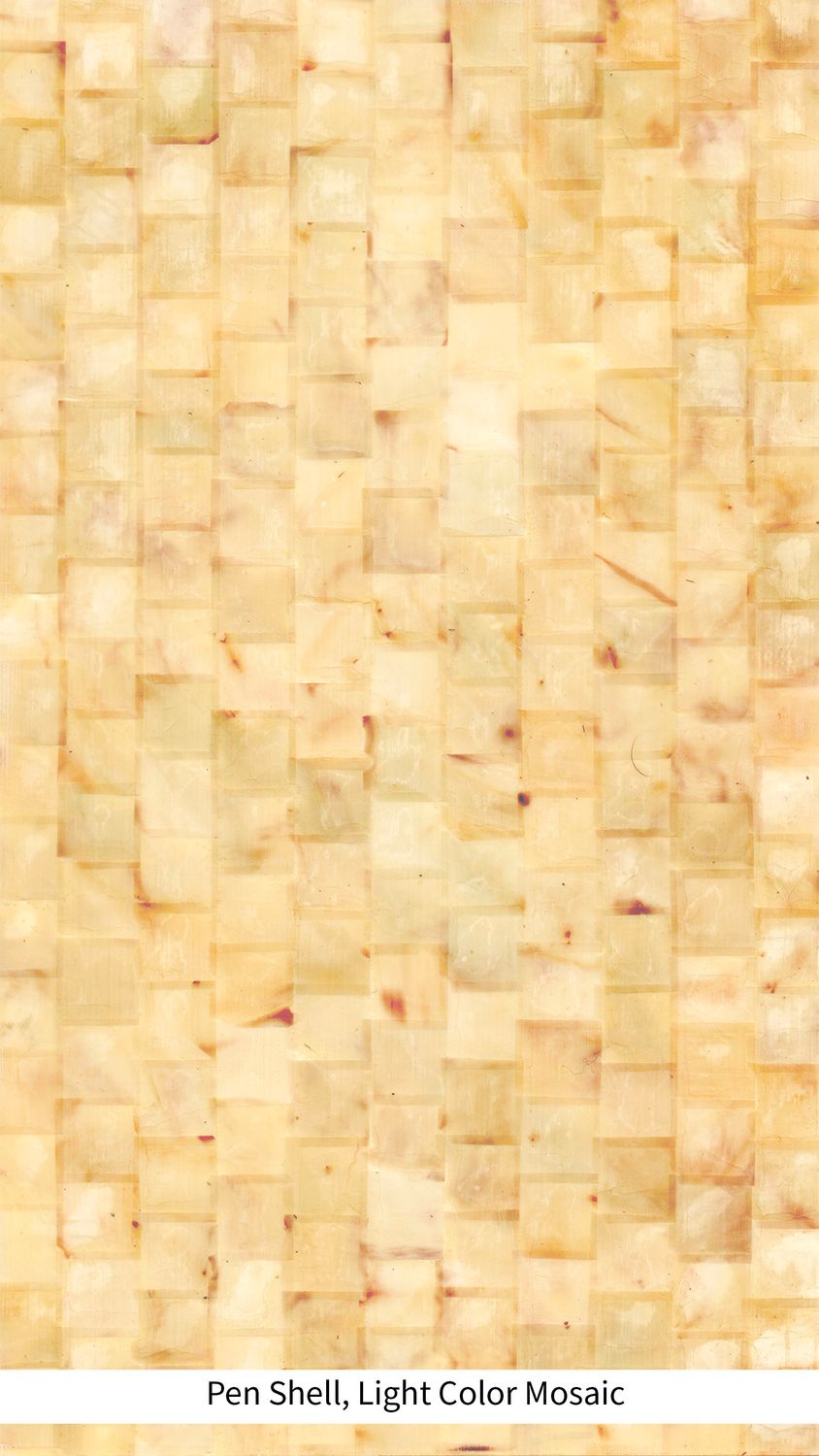 Veneer Sheet: Pen Shell Light Color Mosaic