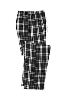 Black Flannel Plaid Pant