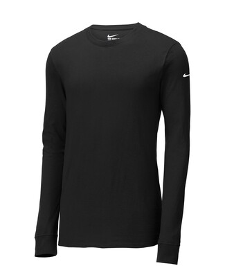Nike Anthracite Dri-FIT Cotton/Poly Long Sleeve Tee