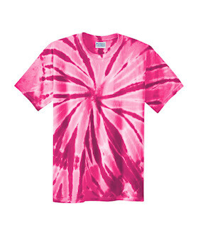 Pink Tie Dye Short Sleeve T-shirt- Available in Youth and Adult