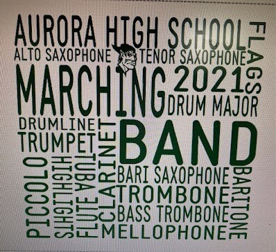 Aurora Marching Band Roster T-shirt