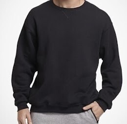 Black Crewneck Sweatshirt - Available in Youth and Adult