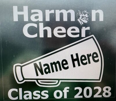 Harmon Cheer Personalized Yard Sign