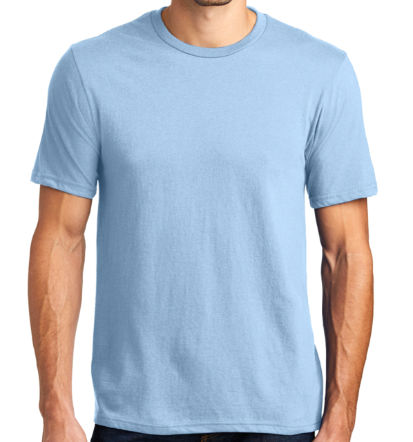 Ice Blue Team Soft Cotton Tee with Team Motto