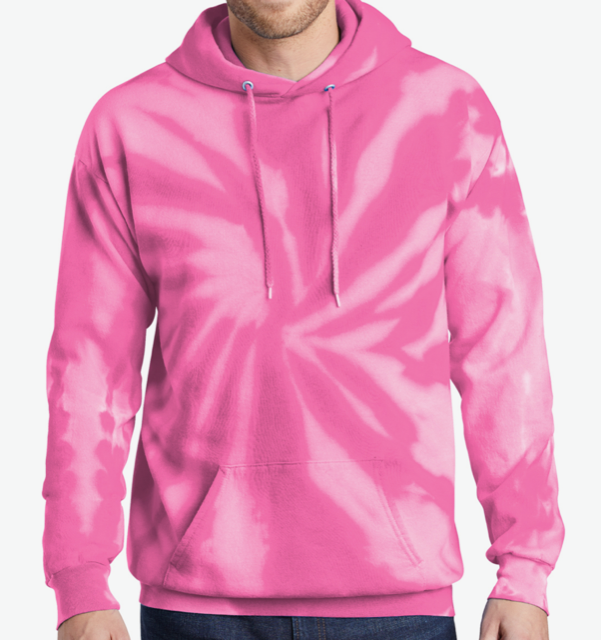 Pink Tie Dye - Hoodie - Adult &amp; Youth