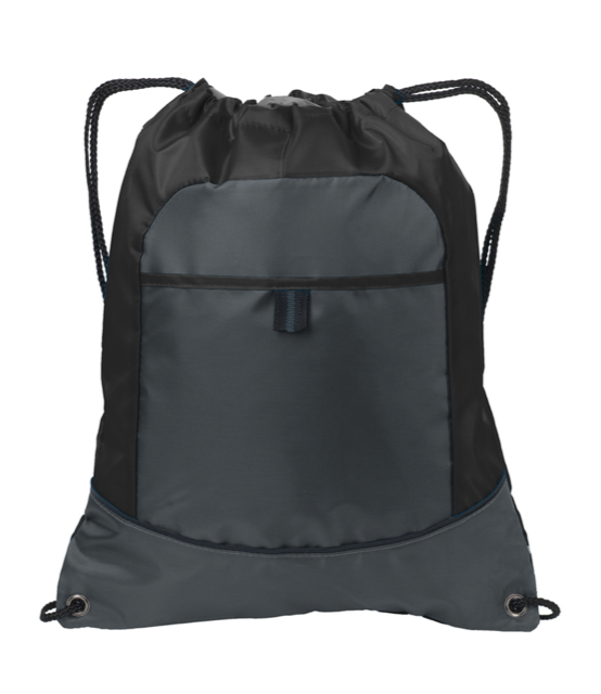 Gray Smoke Pocket Cinch Pack - GREAT FOR BAND CAMP