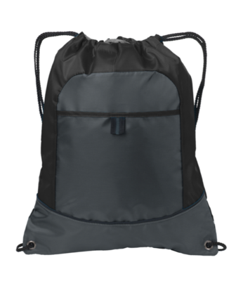 Gray Smoke Pocket Cinch Pack - GREAT FOR BAND CAMP