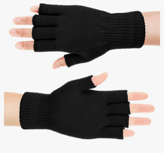 Black Greenmen Head Knit Gloves