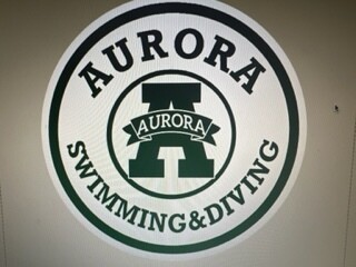 Aurora Swimming & Diving 5"x5" Magnet