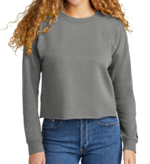 NEW ITEM - New Era Ladies Tri-Blend Fleece Crop Crew