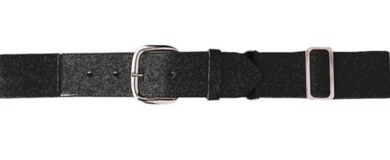 Black Elastic Baseball Belt - Available Youth &amp; Adult