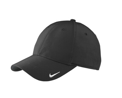 Nike Swoosh Embroidered Hat - Black