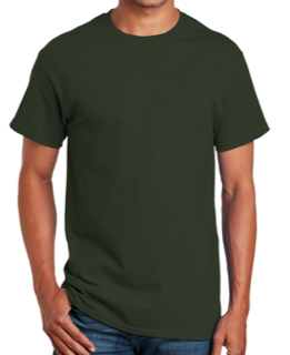 Gildan Ultra Cotton Class B Forest Green Cotton T-shirt - Youth & Adult