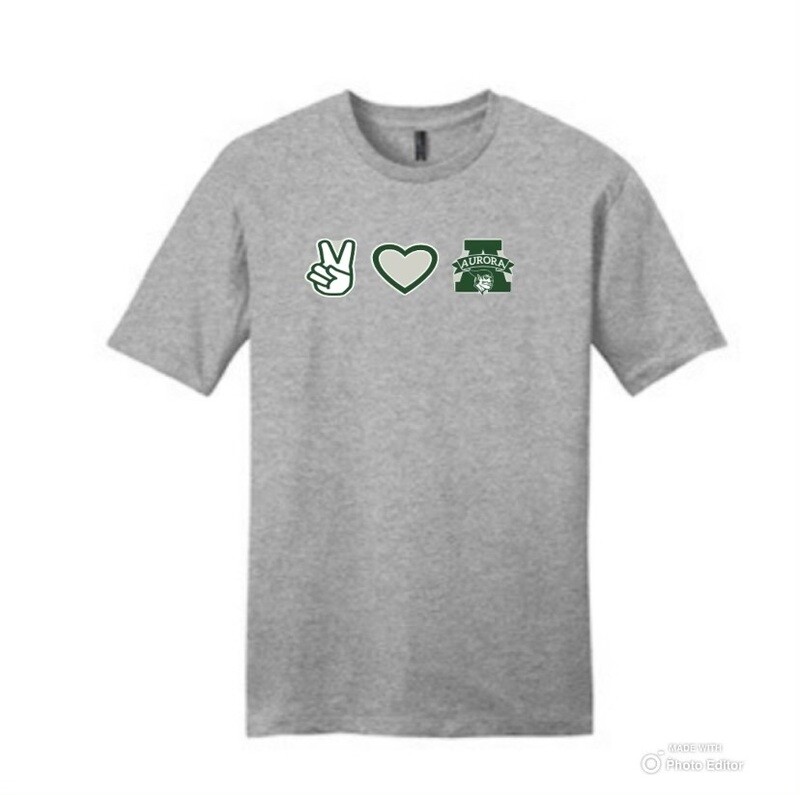 Peace Love Aurora - Cotton Soft Short Sleeve T-shirt- Available Youth, Adult, Ladies and Toddler