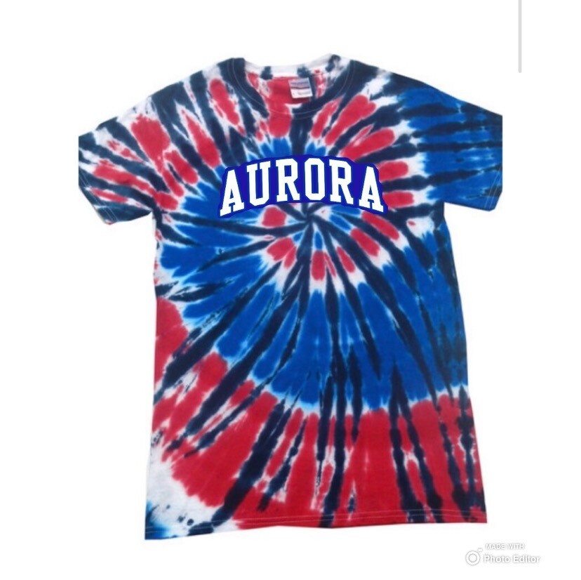 Red/White/Blue Tie Dye - Short Sleeve T-shirt - Adult, Youth and Toddler Sizes