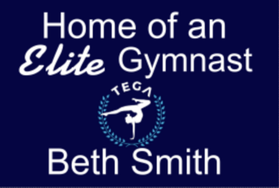 Home of an Elite Gymnast Personalized Yard Sign