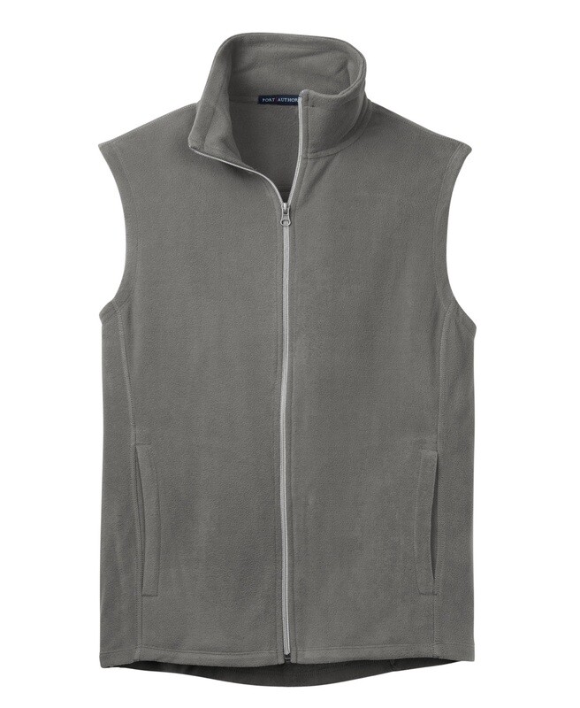 Adult Embroidered Microfleece Vest