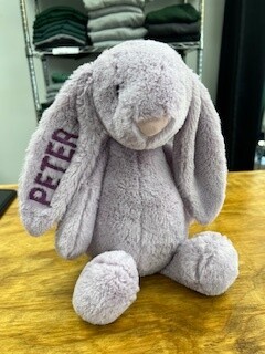 LIMITED TIME & LIMITED QUANITIES!!! Personalized, Embroidered Easter Bunny