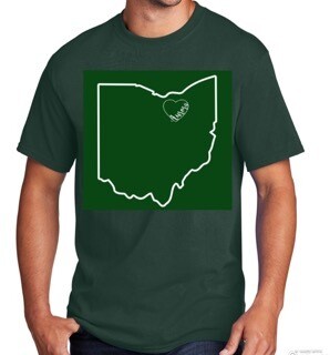 Aurora, OH Heart Soft Short Sleeve or Long Sleeve Tee - Adult, Youth and Toddler Sizing