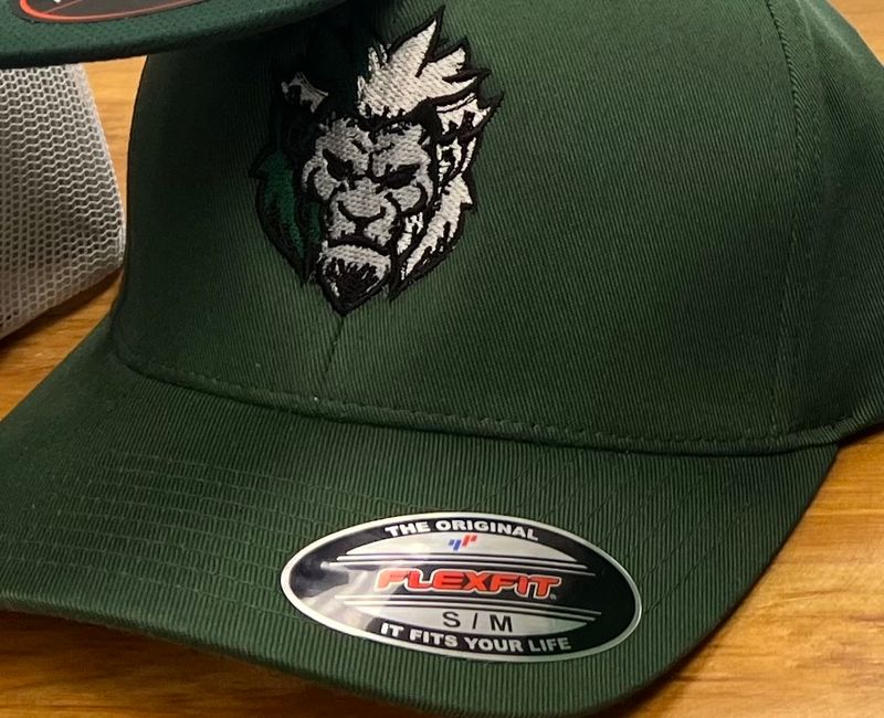 NP Wild - CURVED BILL Flexfit Hat - Forest Green