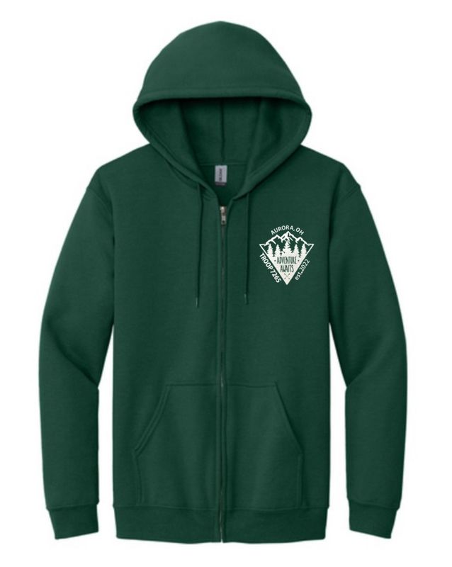 Fleece Full Zip Hoodie - Adult &amp; Youth Sizes