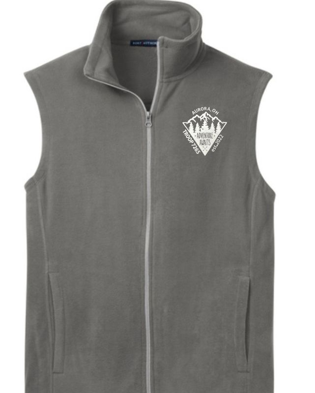 Adult Embroidered Microfleece Vest