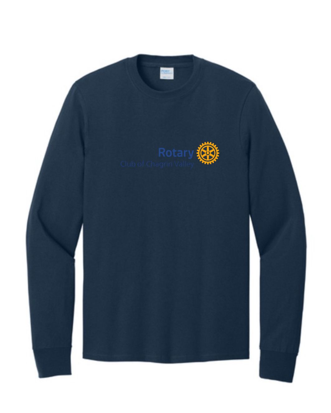 Port &amp; Company Long Sleeve Core Cotton Tee - Navy