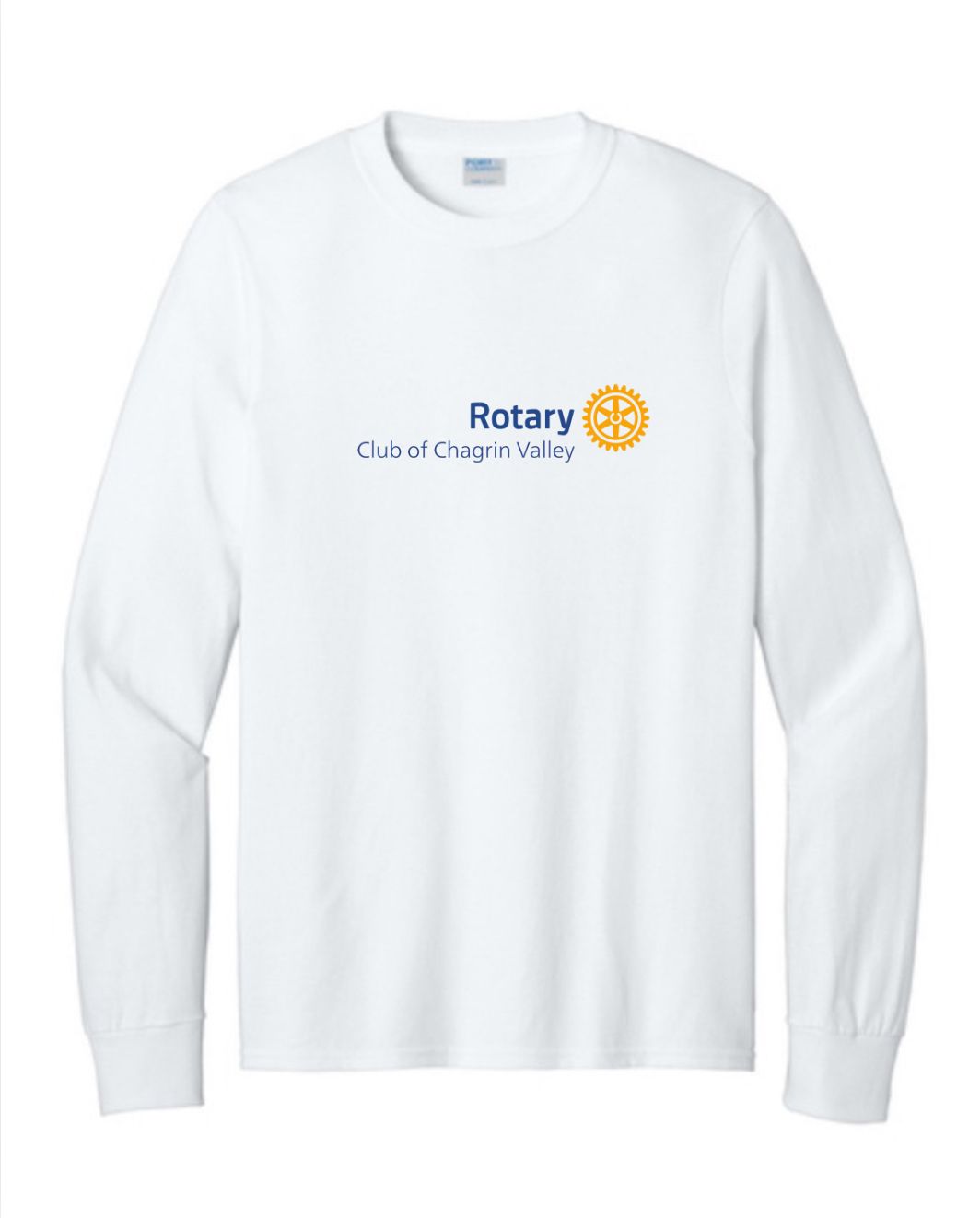Port &amp; Company Long Sleeve Core Cotton Tee - White