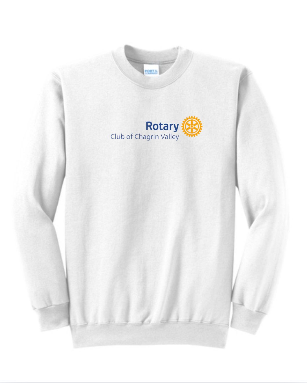 Port &amp; Company Core Fleece Crewneck Sweatshirt - White