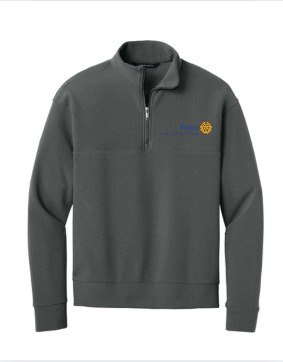 Mercer + Mettle Linear Texture 1/4 - zip - Gray