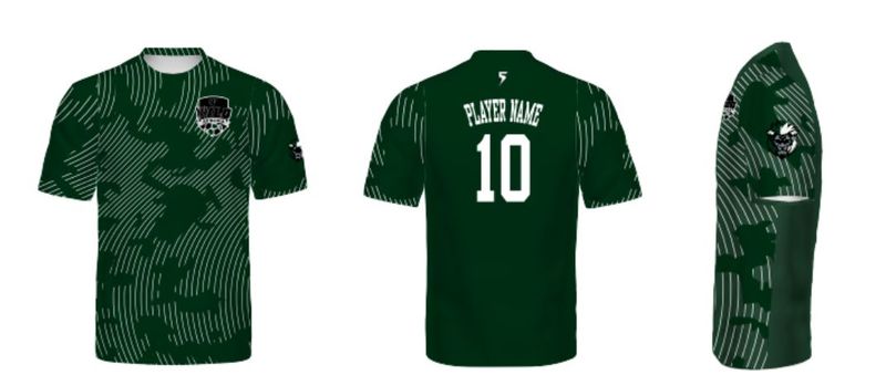 Forest Green - Custom Sublimated Soccer Jersey WITH Player Name &amp; Number - REQUIRED