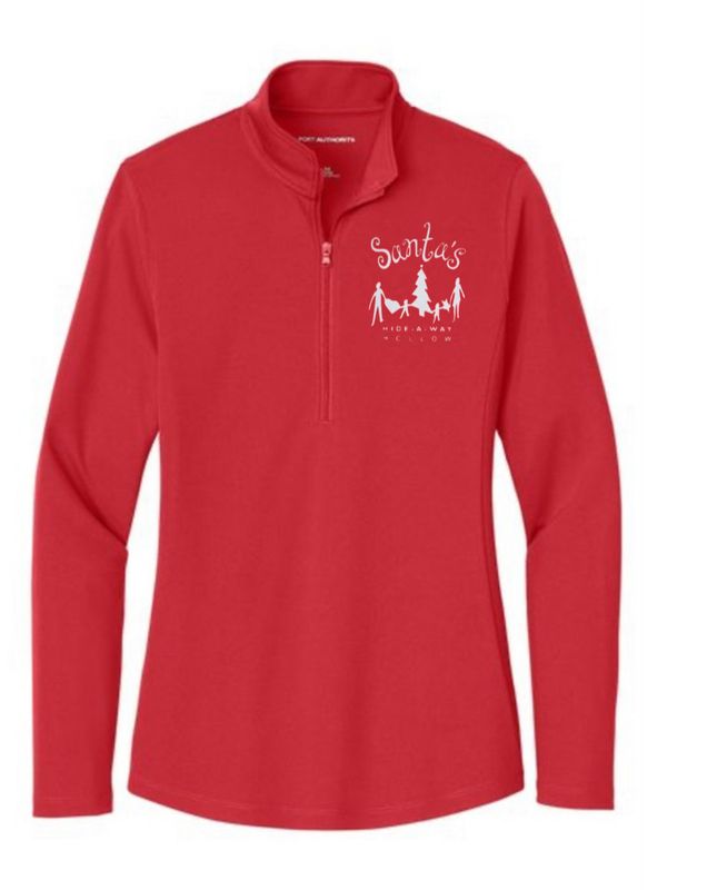 Santa&#39;s Light Weight Dri-Fit Wicking 1/4 Zip Pullover - Adult &amp; Ladies Sizes
