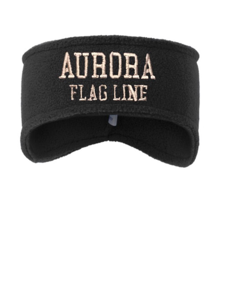 Black Stretch Fleece Embroidered Headband - REQUIRED IF YOU DO NOT ALREADY OWN