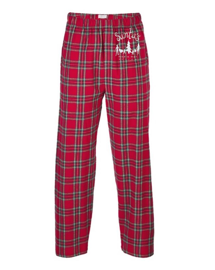 Santa&#39;s Red Plaid Flannel Pants