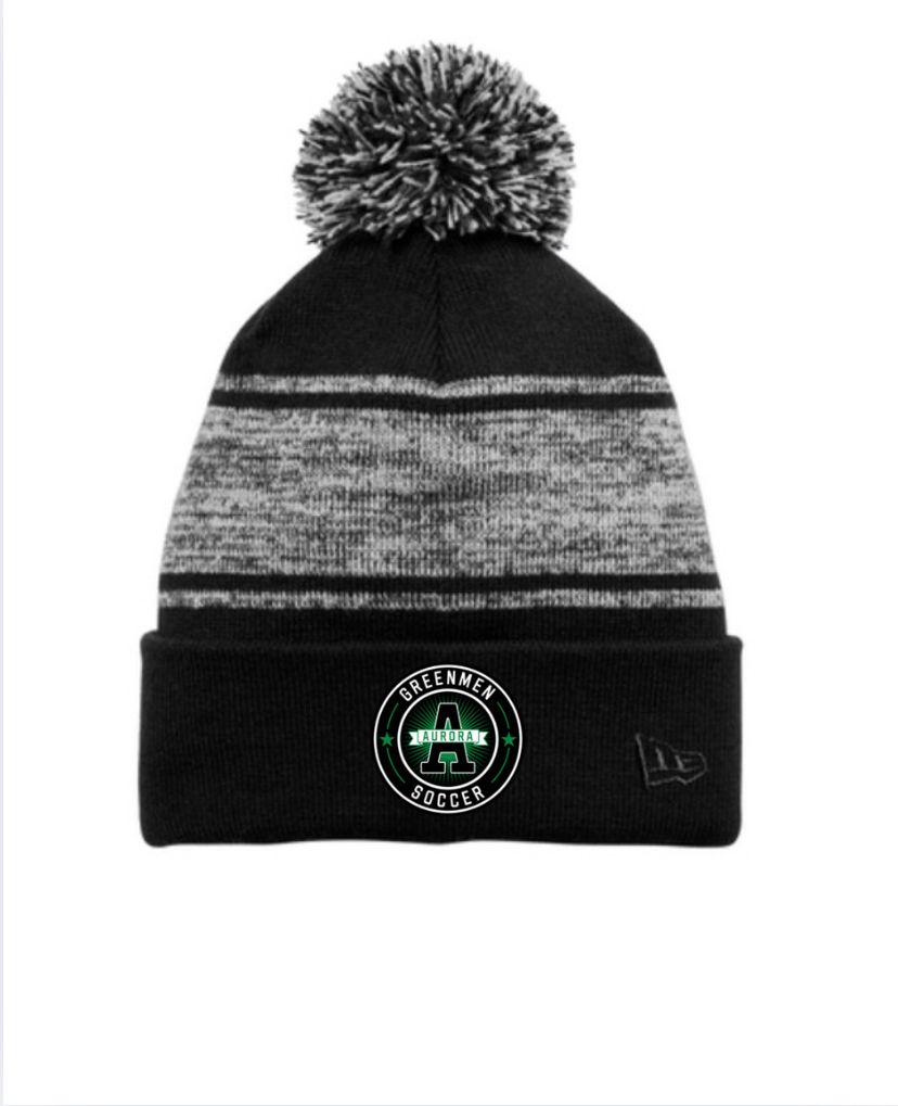 Embroidered New Era ® Knit Chilled Pom Beanie