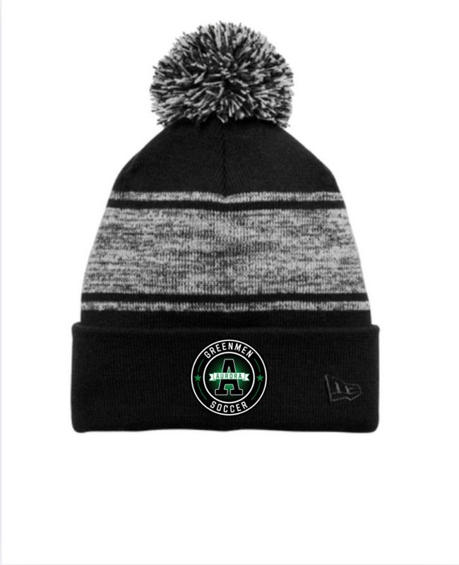 Embroidered New Era ® Knit Chilled Pom Beanie