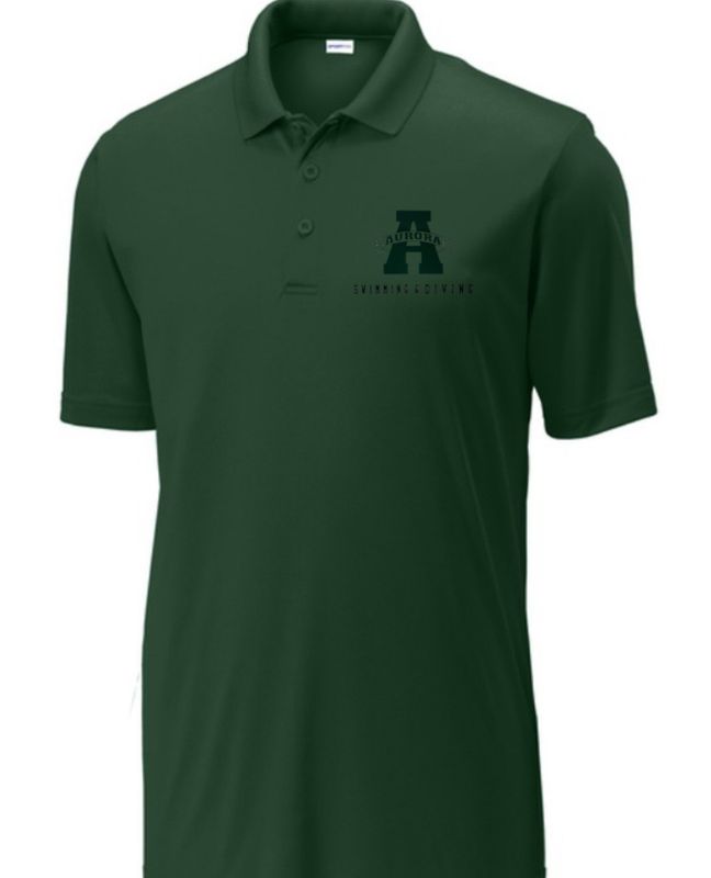 Sport -Tek Posi Charge Competitor Polo Aurora Swim &amp; Diving