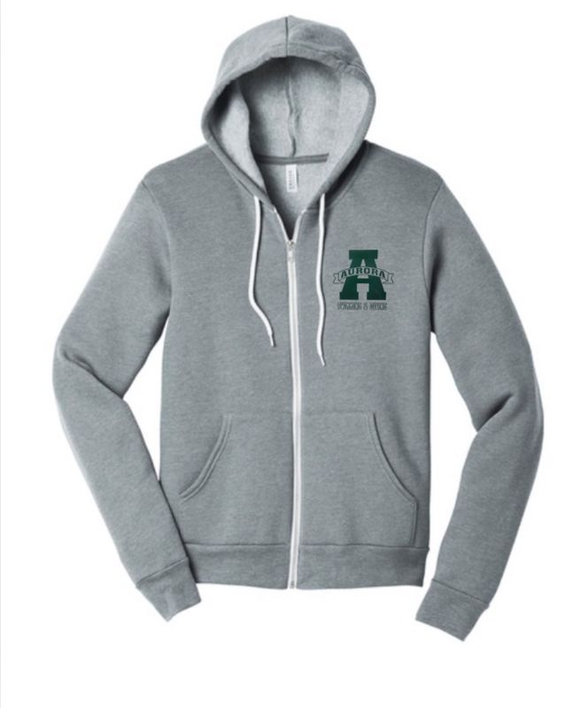BELLA+CANVAS® Unisex Sponge Fleece Full-Zip Hoodie - Aurora Swim &amp; Diving