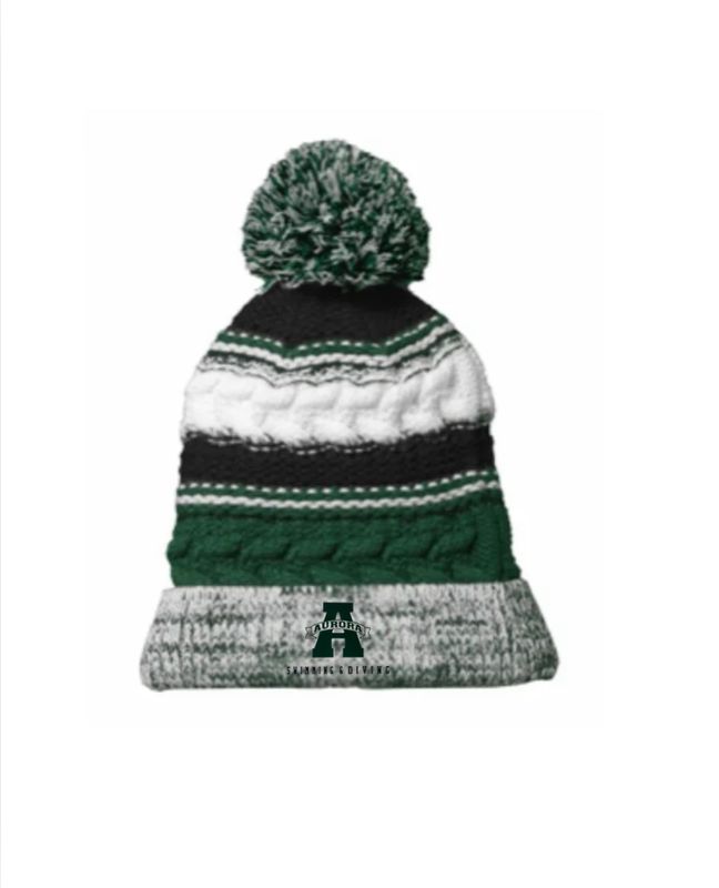 Pom Pom Team Beanie - Embroidered