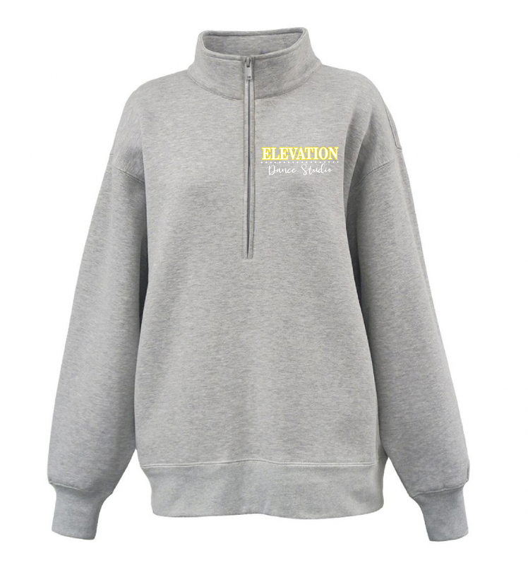 Elevation Ladies Oversized Embroidered 1/2 Zip Sweatshirt