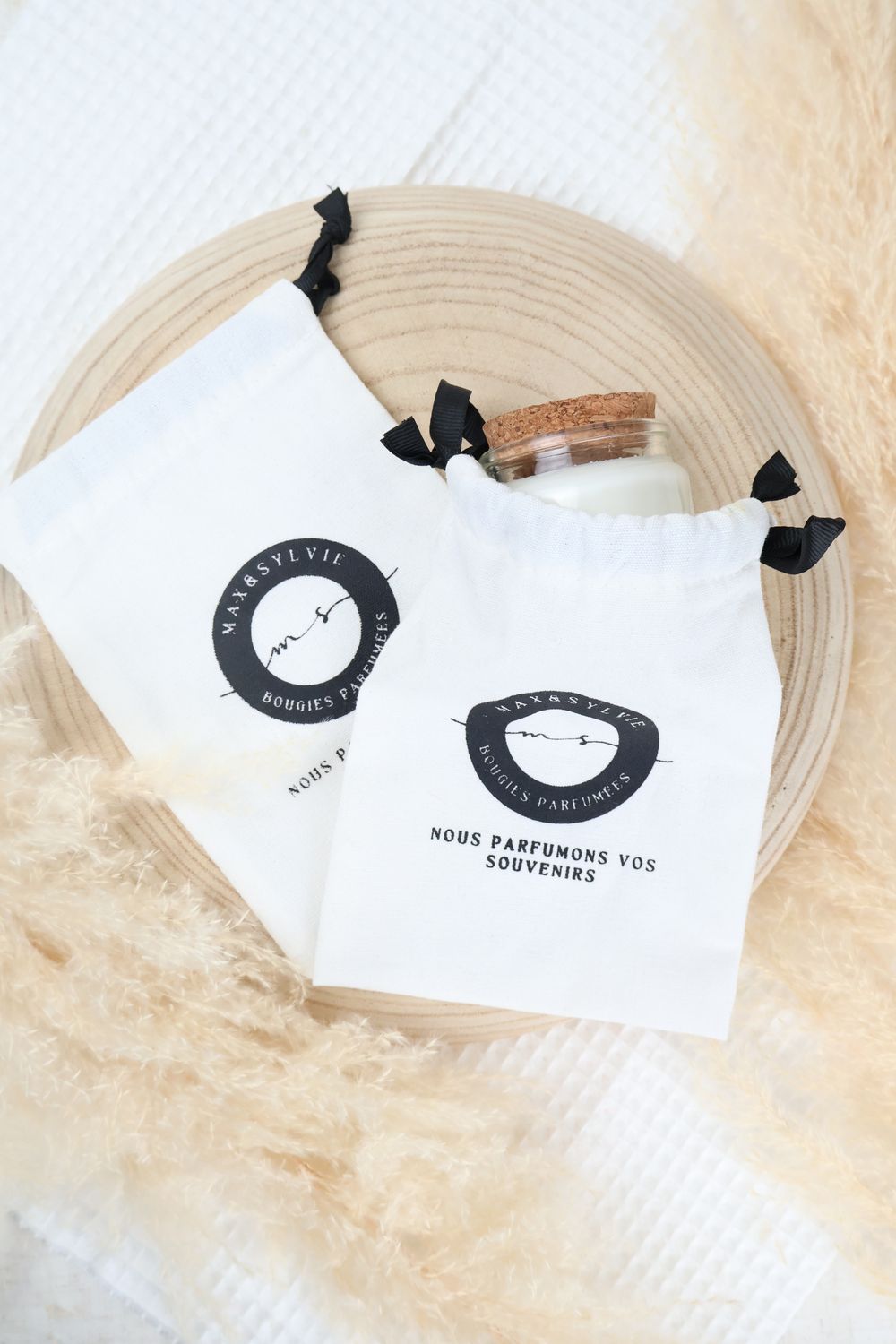 Pochon personnalisée en coton avec logo – Max &amp; Sylvie