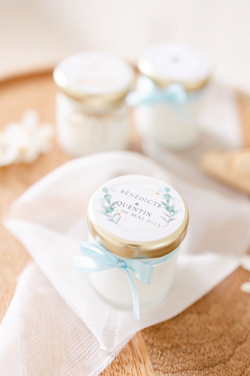bougie personnalisée mariage