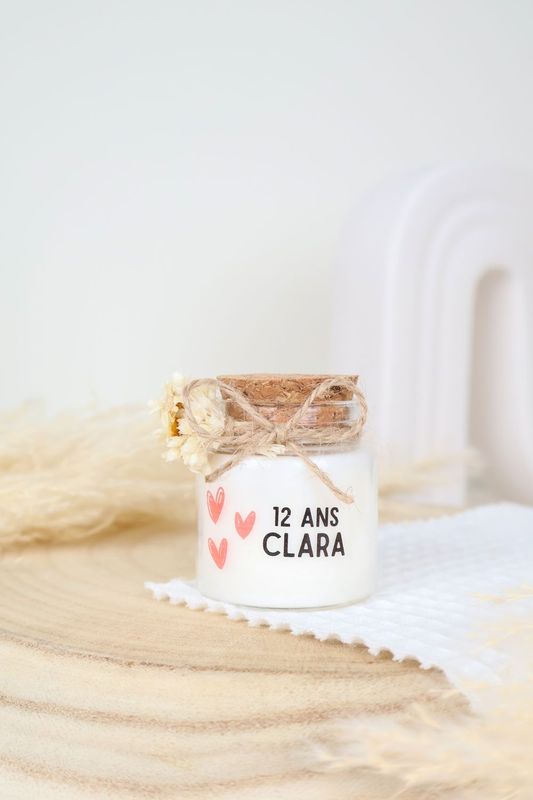 Personalized 50 ml candle – Birthday guest gift