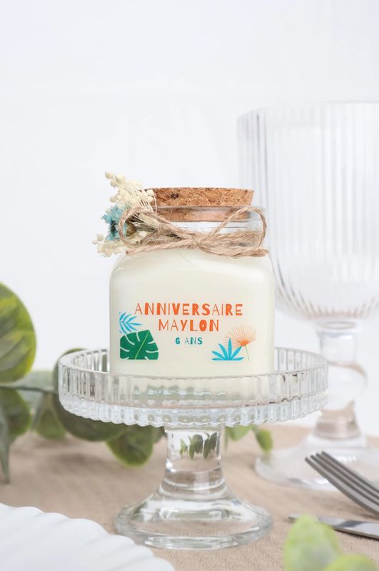 Personalized 120 ml candle – Birthday guest gift
