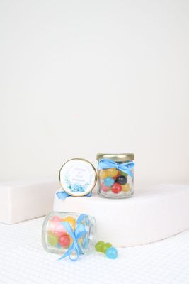 Petit pot à dragées pour mariage – cadeau invité à remplir