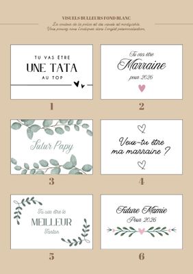 Personalized pregnancy announcement bag – Surprise gift for grandma, aunt, etc.